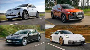 Renault 5, Tesla Model 3, Hyundai Santa Fe and Porsche 911 GT3