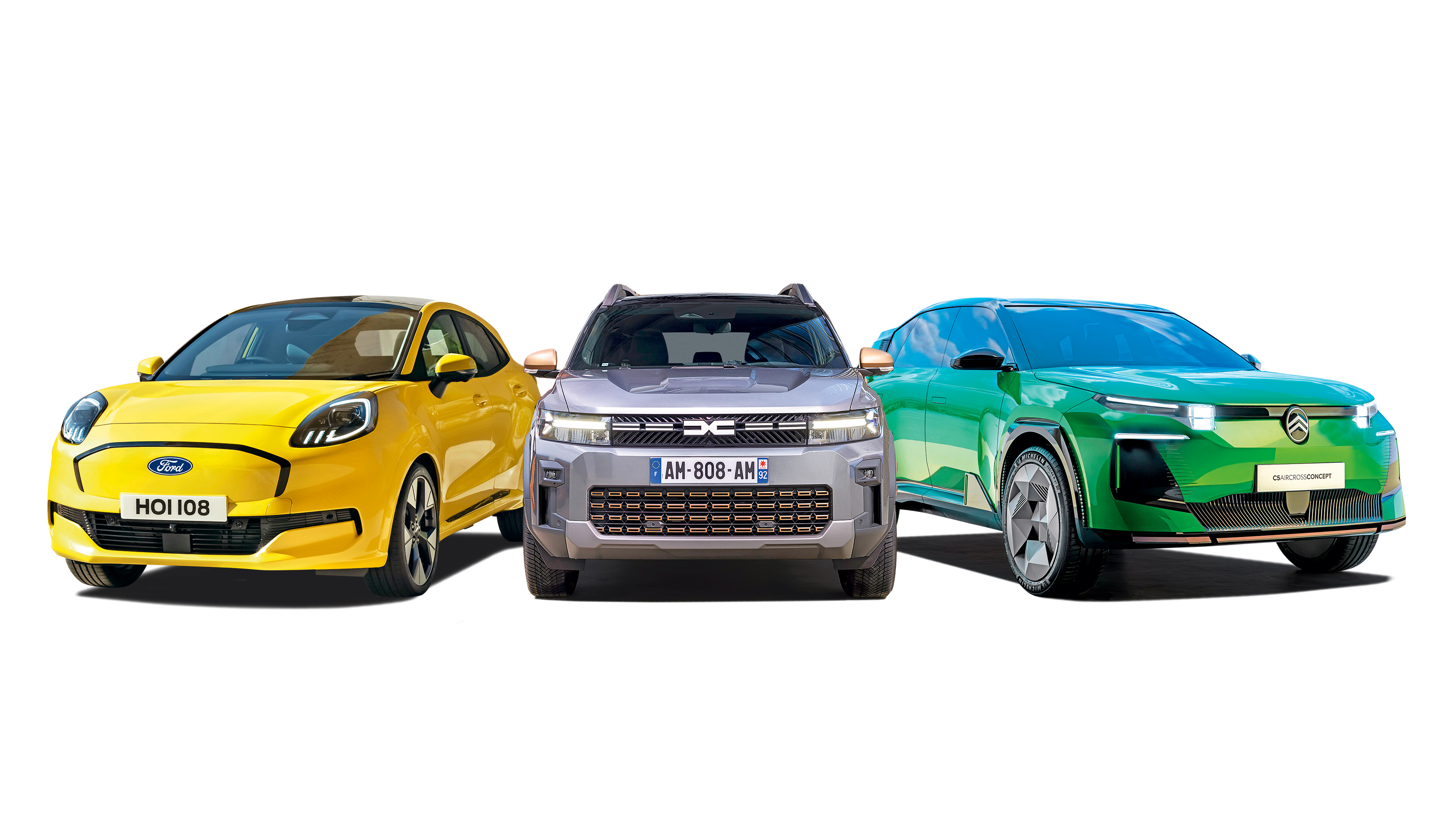 Ford Puma Gen-e, Dacia Bigster and Citroen e-C5 Aircross