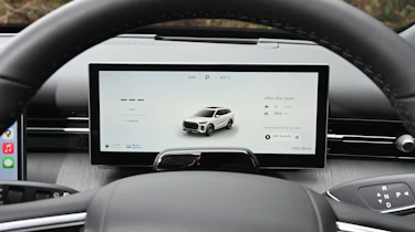New Chery Tiggo 9 2025 UK review - driver's screen