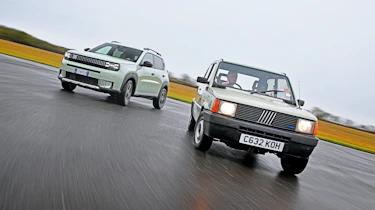 Fiat Panda Mk2 - front with Grande Panda
