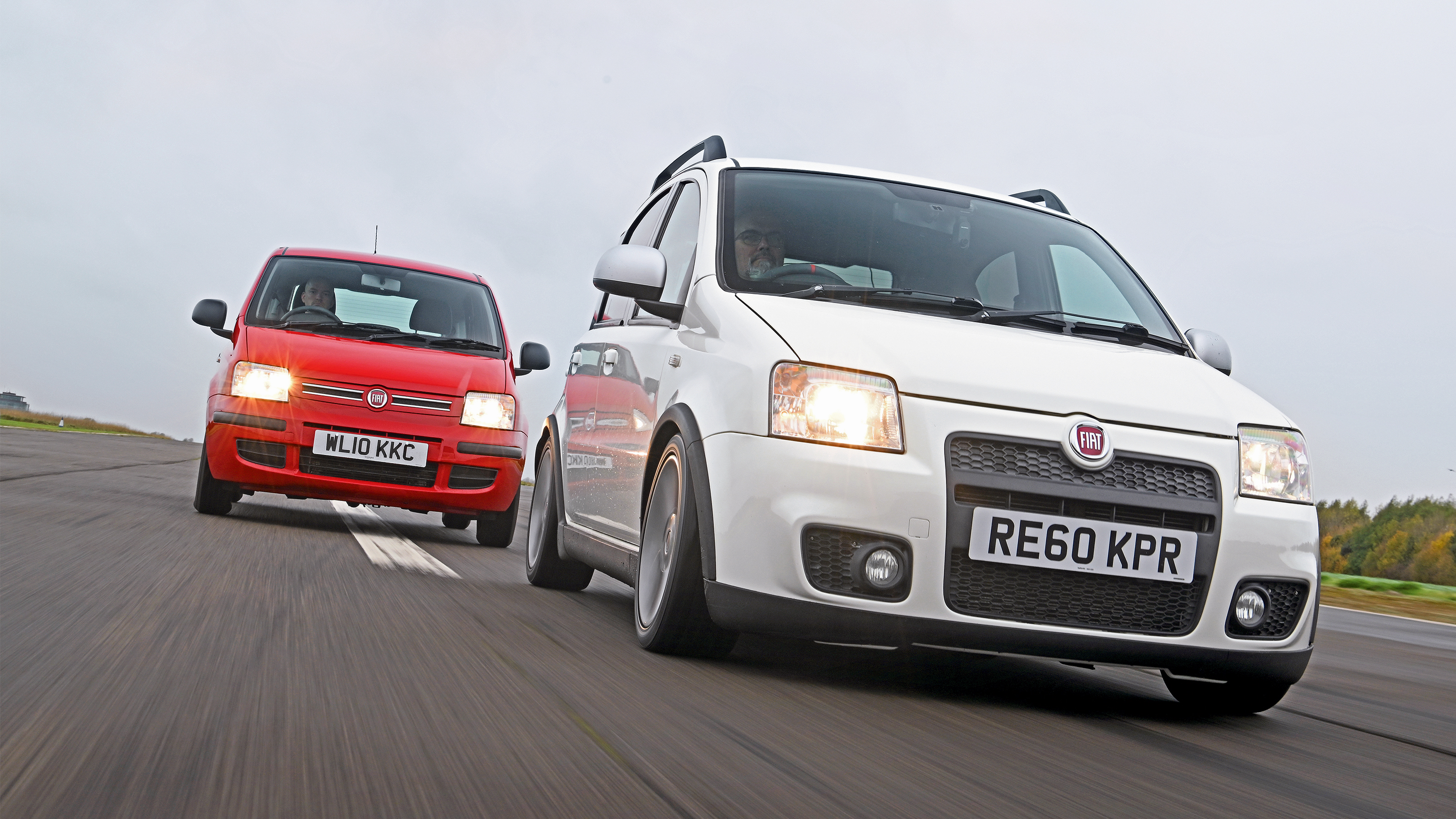 Fiat Panda Mk3 and 100HP - front 3/4 