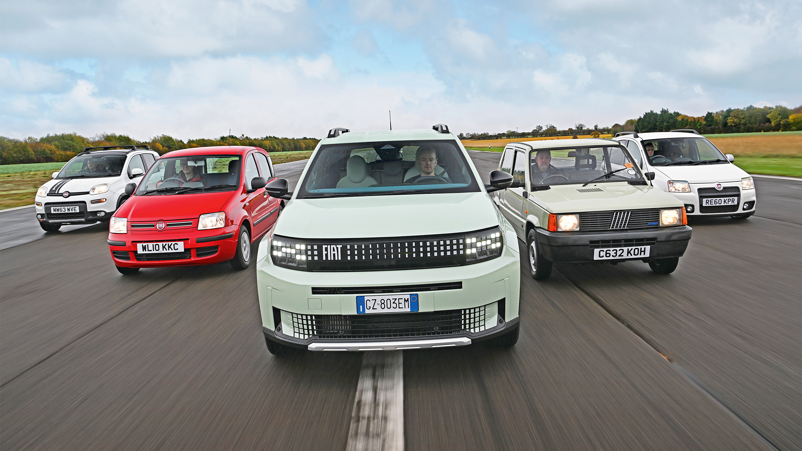 Fiat Panda test - head-on