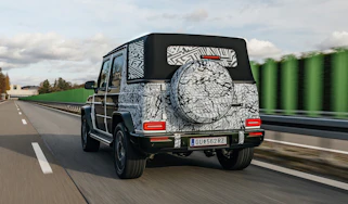 Mercedes G-Class convertible teaser - rear 3/4 dynamic