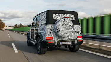 Mercedes G-Class convertible teaser - rear 3/4 dynamic