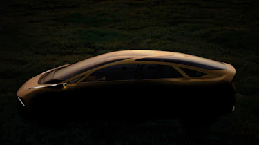 New Kia EV saloon car - side