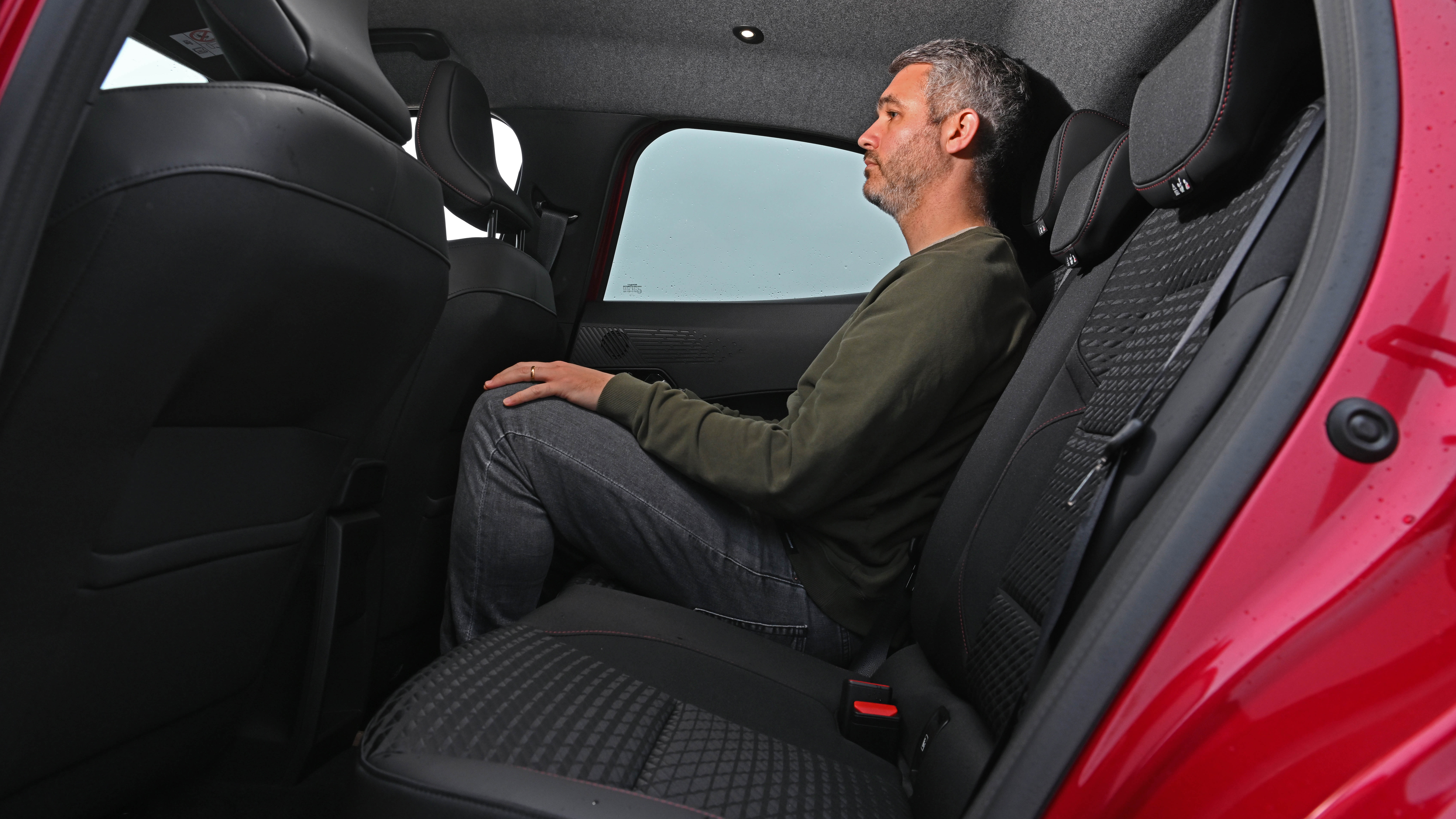 Richard Ingram sat in the Renault Clio Hybrid E-Tech