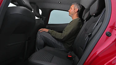 Richard Ingram sat in the Renault Clio Hybrid E-Tech