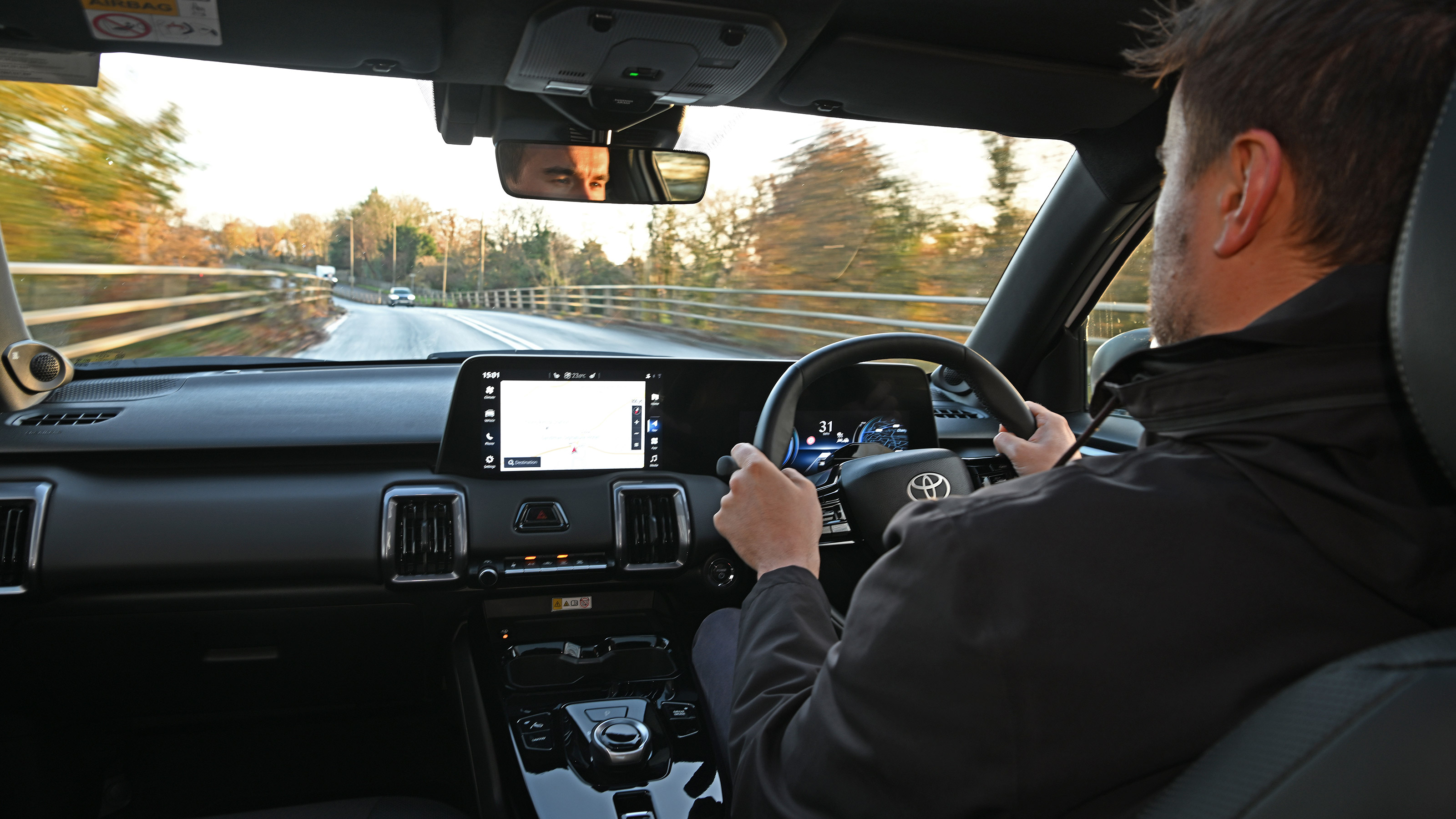 Alastair Crooks driving the Toyota Urban Cruiser