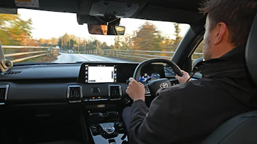Alastair Crooks driving the Toyota Urban Cruiser