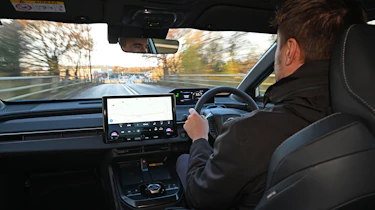 Alastair Crooks driving the Toyota bZ4X