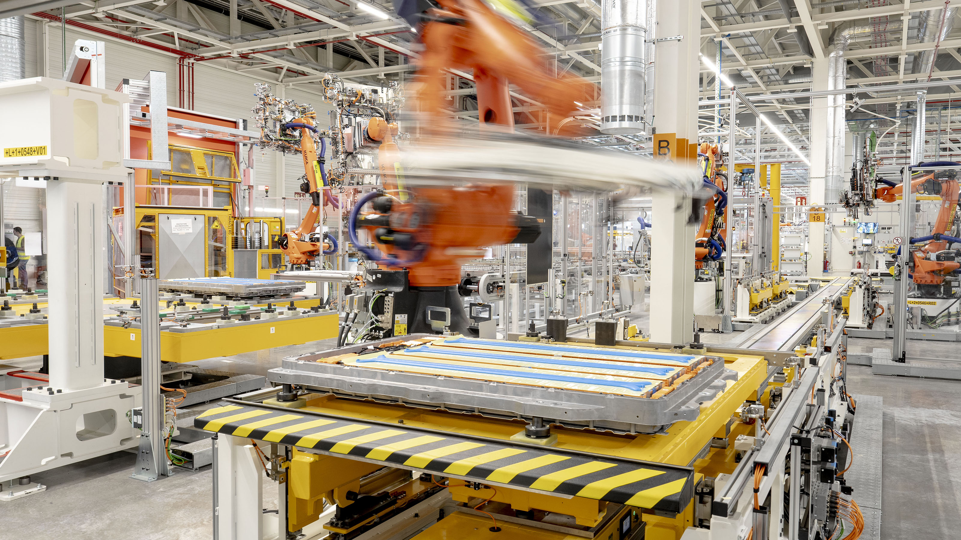 Volkswagen Group battery plant in Martorell = production line 