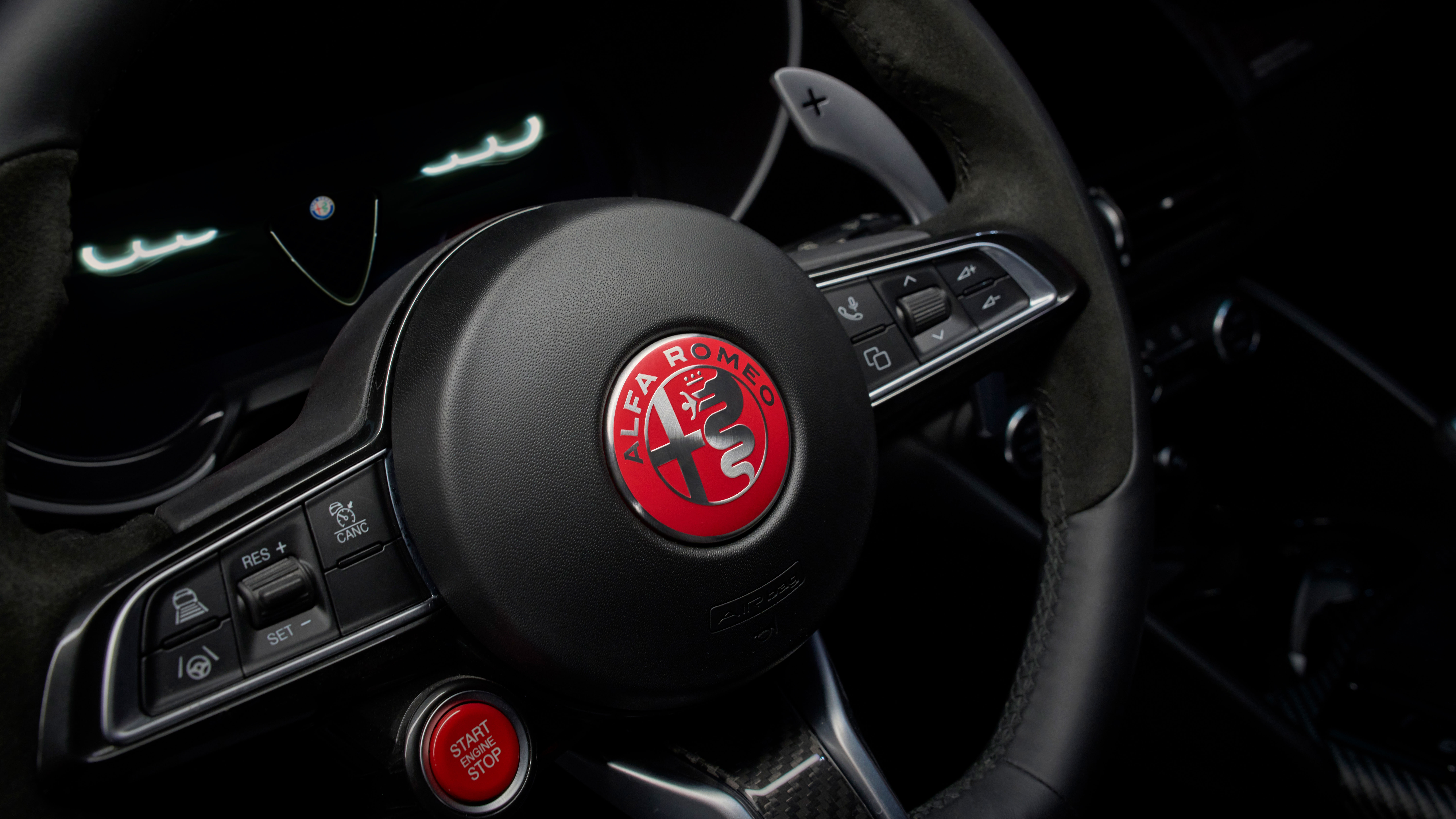 Alfa Romeo Giulia Quadrifoglio Luna Rosa - steering wheel
