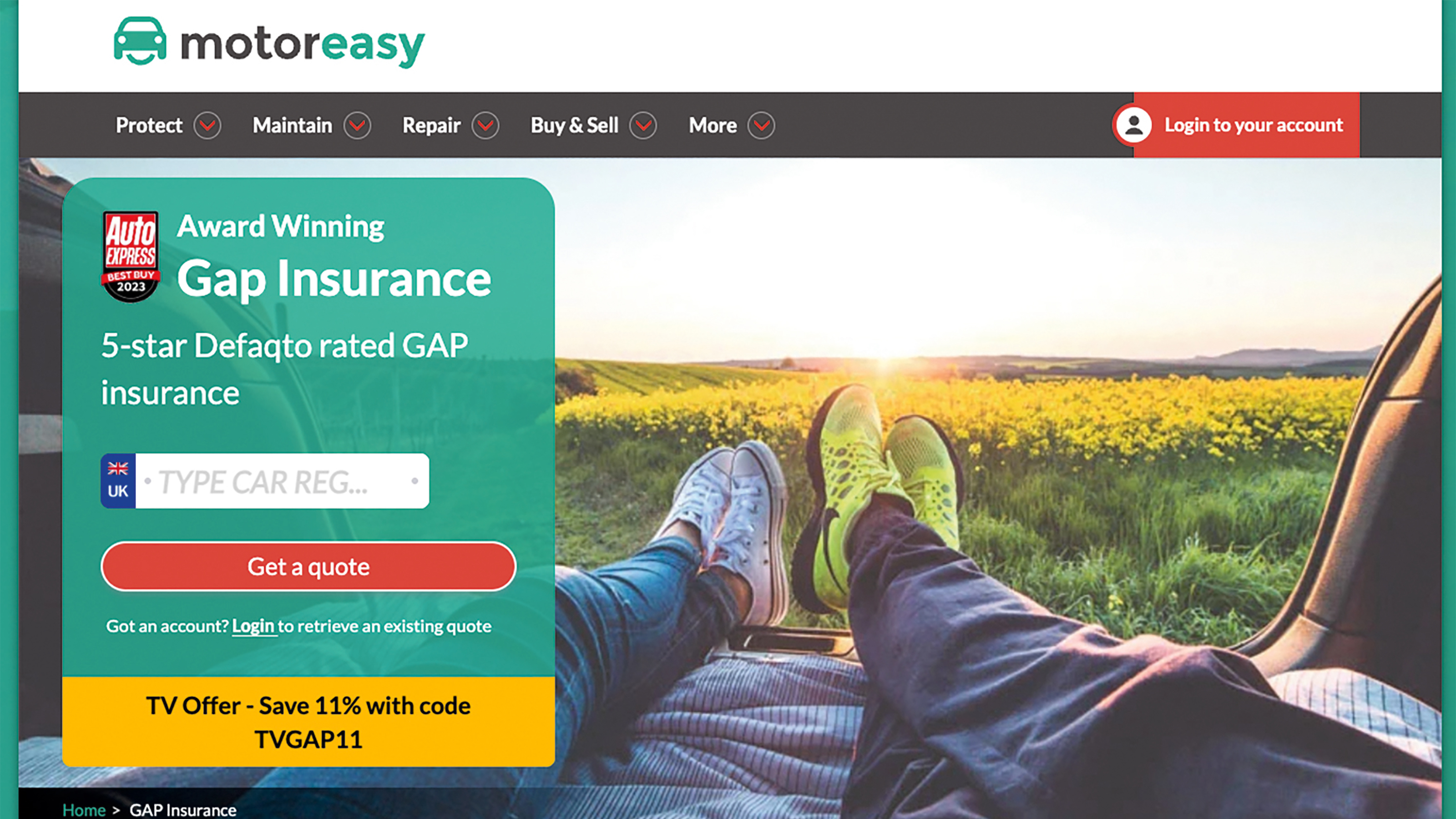 Best GAP insurance 2026 - Motoreasy