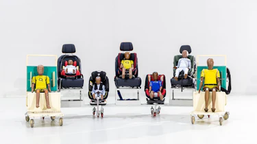 Geely safety testing centre - new crash test dummies