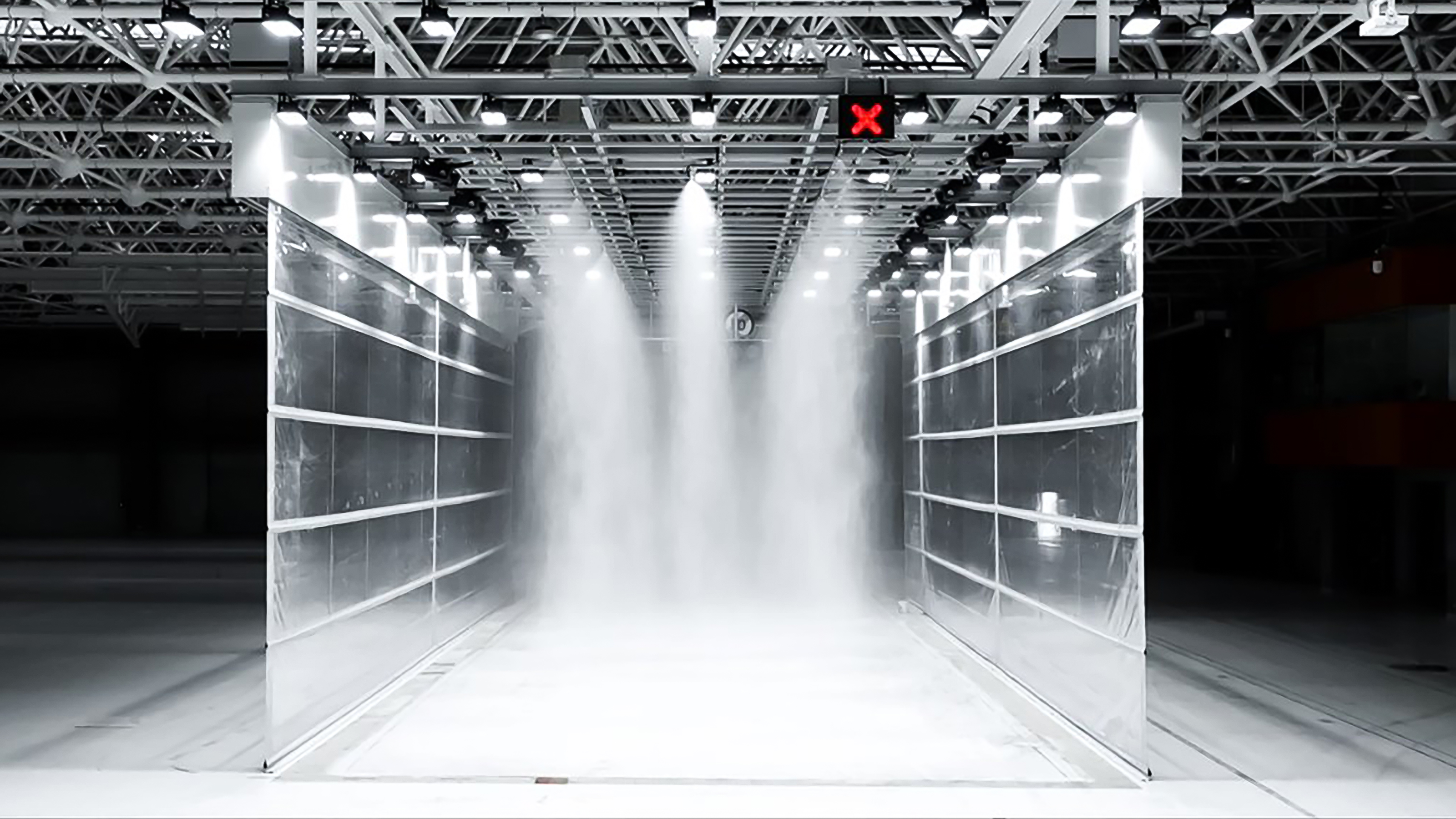 Geely safety testing centre - snow and ice simulator 