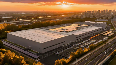 Geely safety testing centre - arial shot of the facility