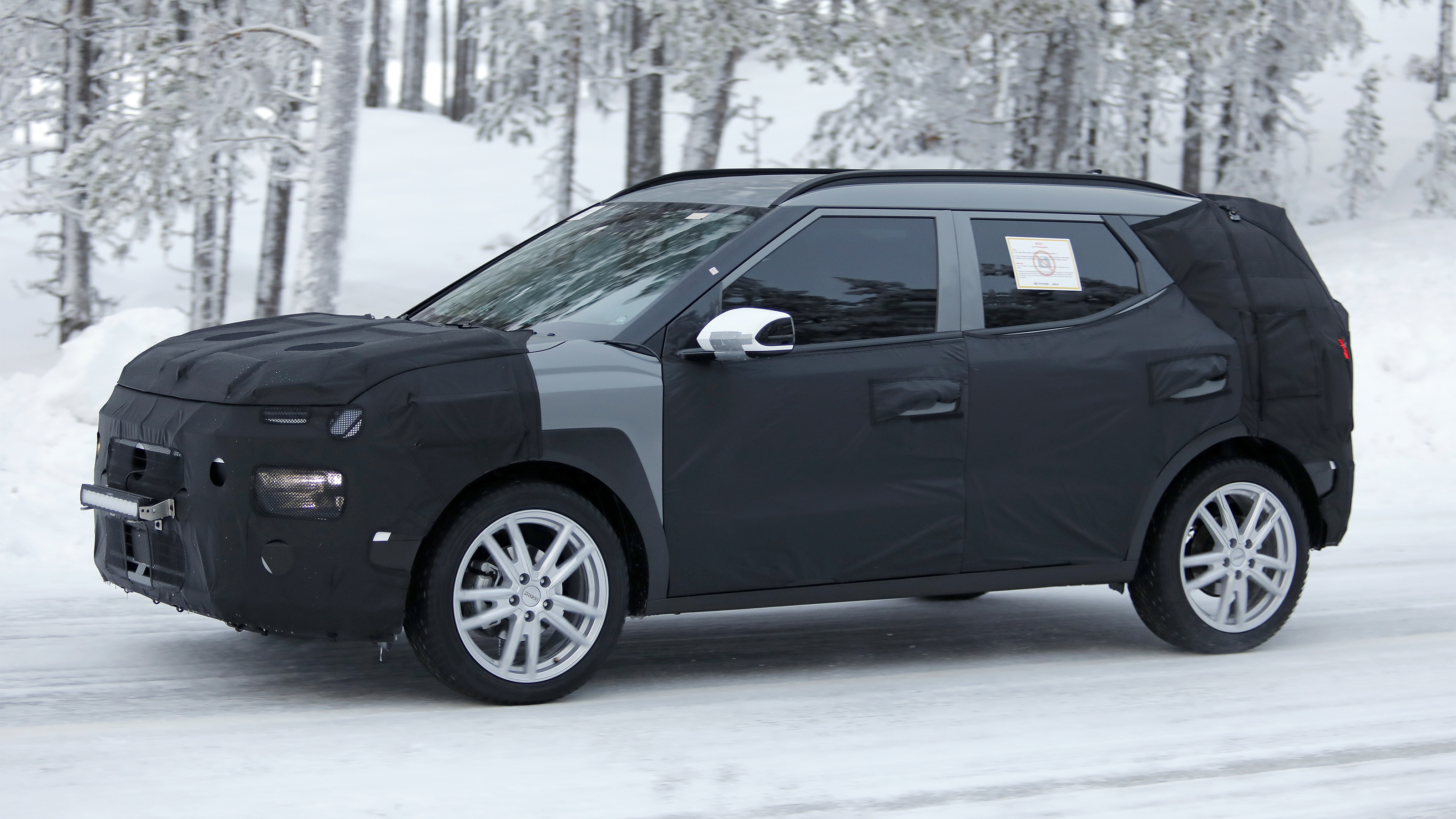 Hyundai compact SUV - front angled