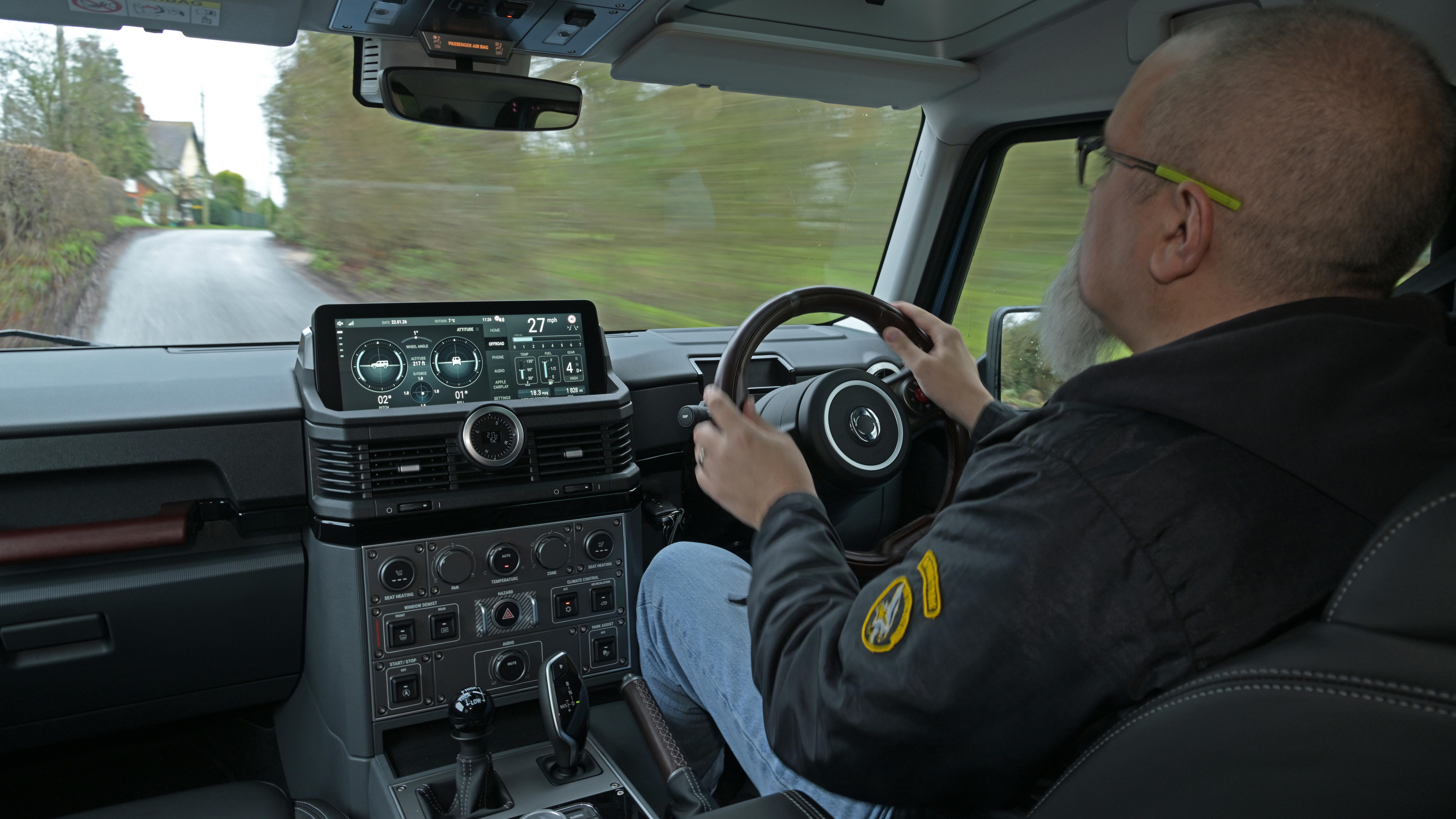 Dean Gibson driving the Ineos Grenadier facelift