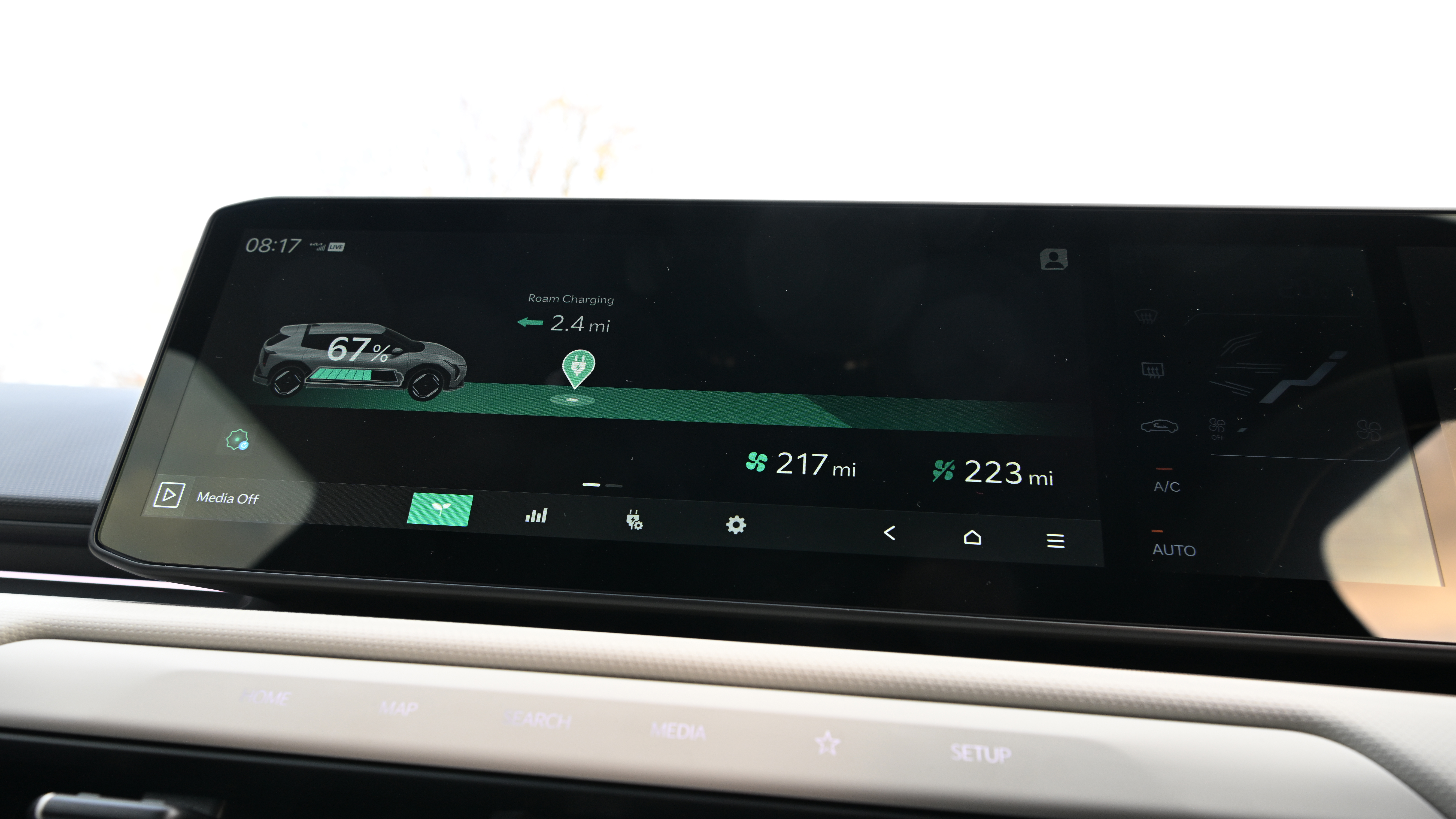 Kia EV4 - infotainment screen 