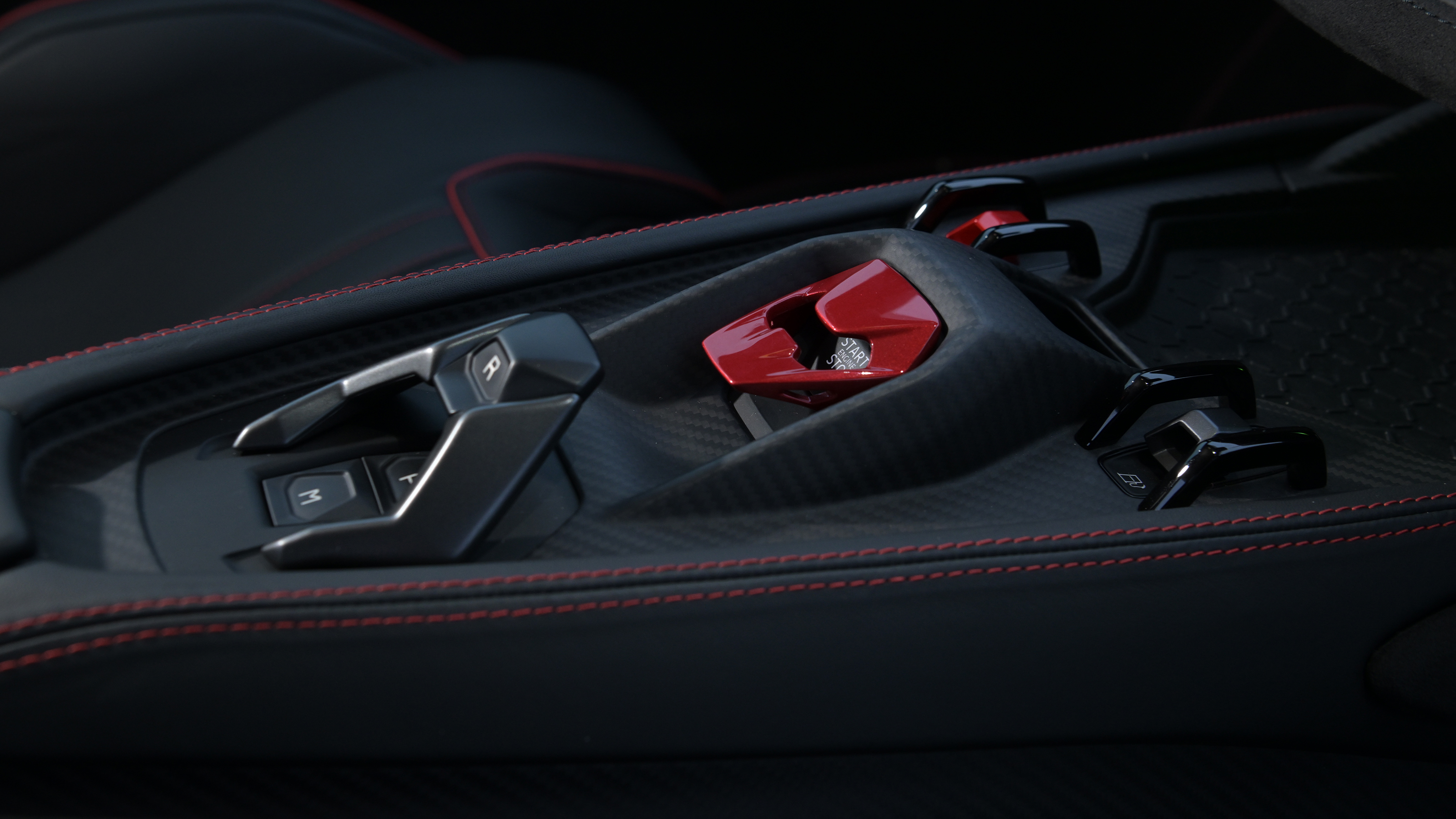 Lamborghini Temerario Alleggerita - centre console switchgear
