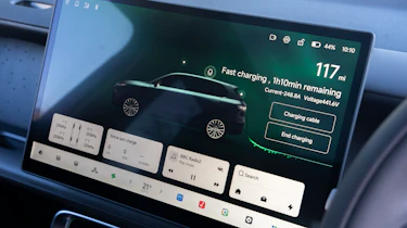 Leapmotor B10 on UK roads - infotainment screen