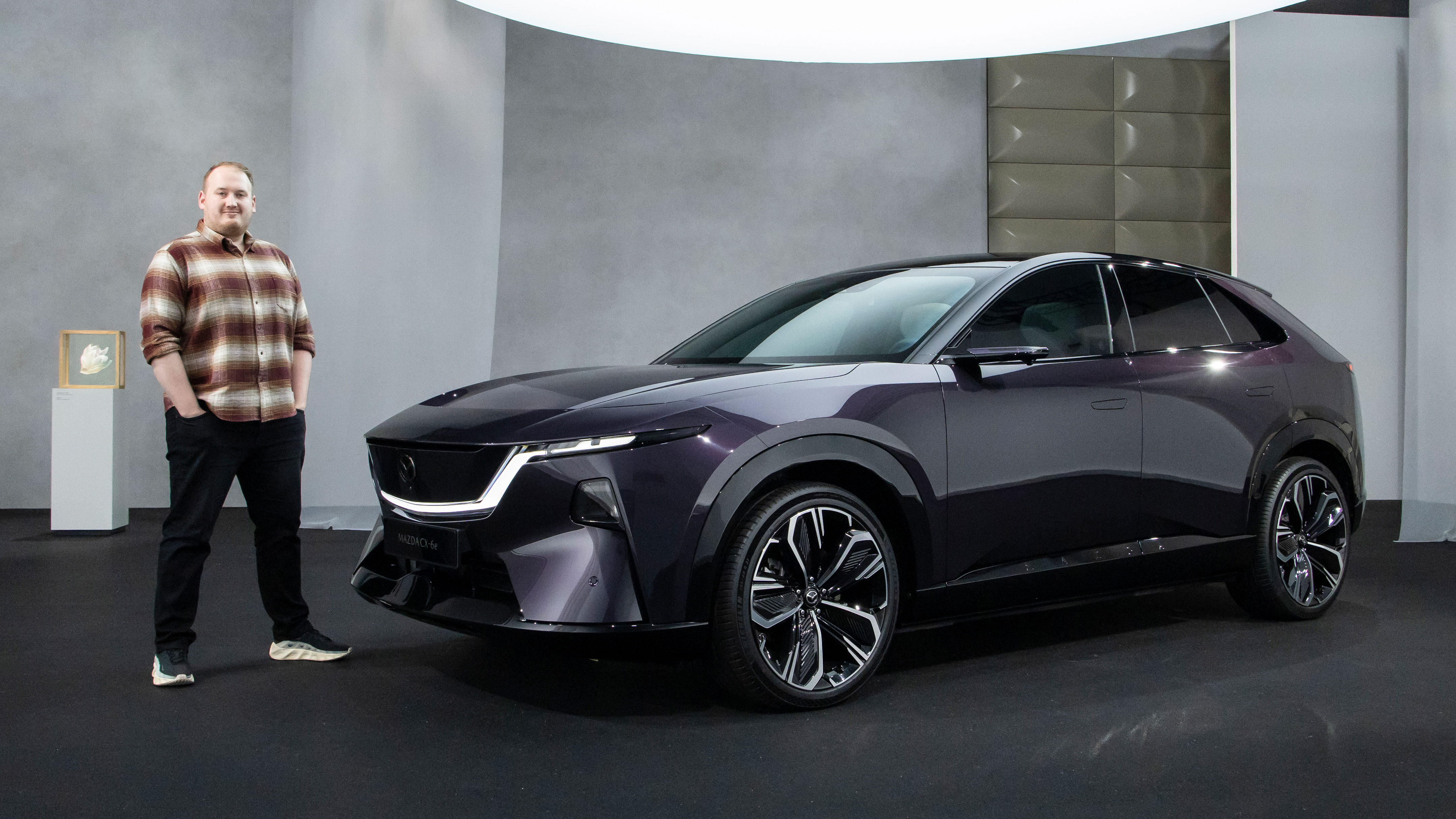 Ellis Hyde with the Mazda CX-6e