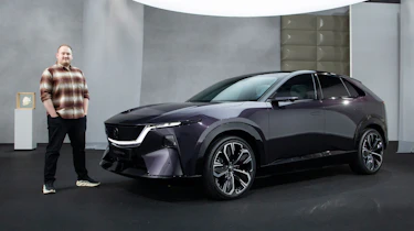 Ellis Hyde with the Mazda CX-6e