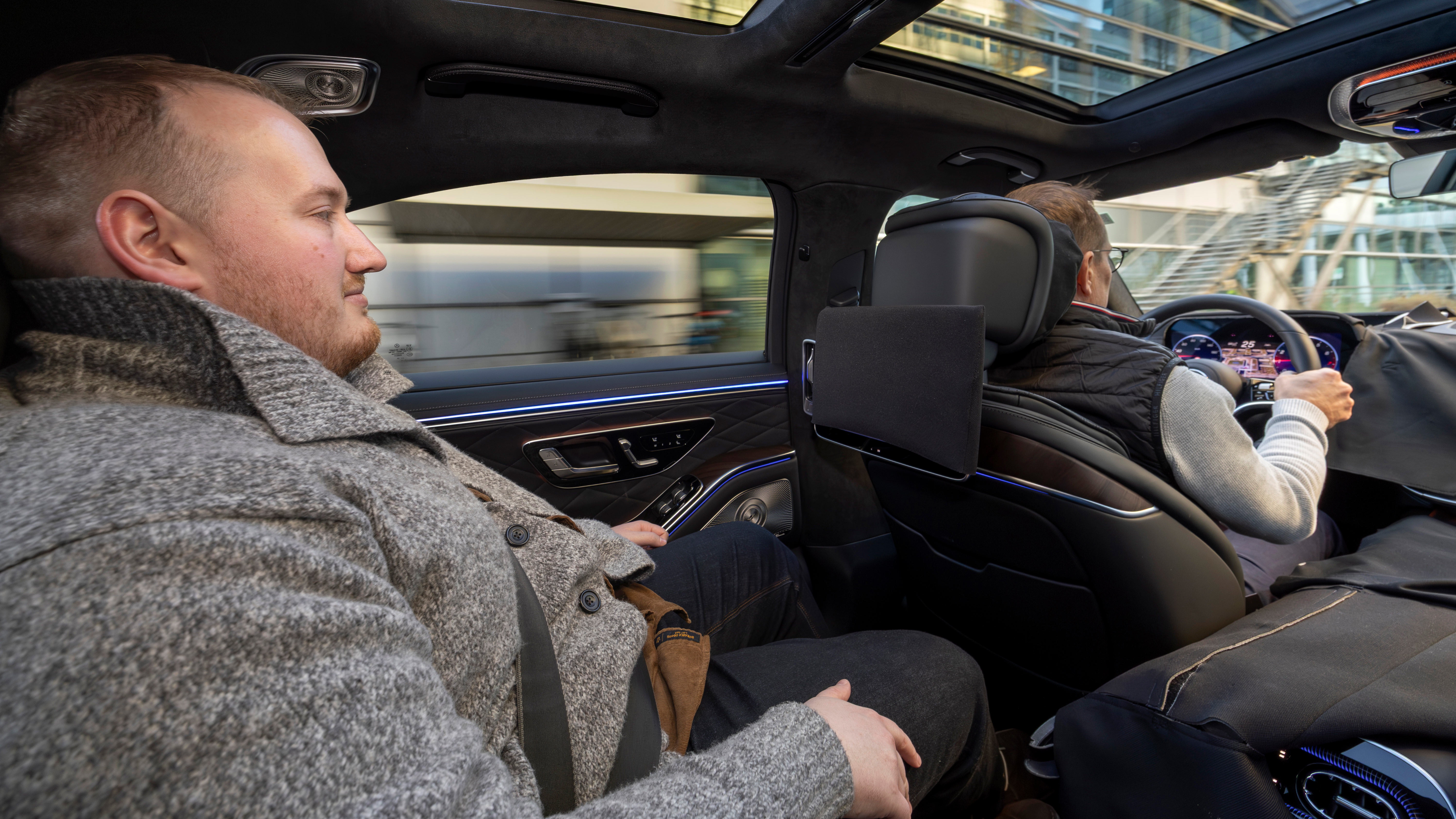 Ellis Hyde in the Mercedes S-Class