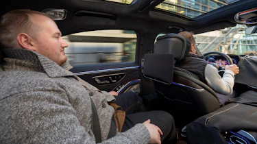 Ellis Hyde in the Mercedes S-Class