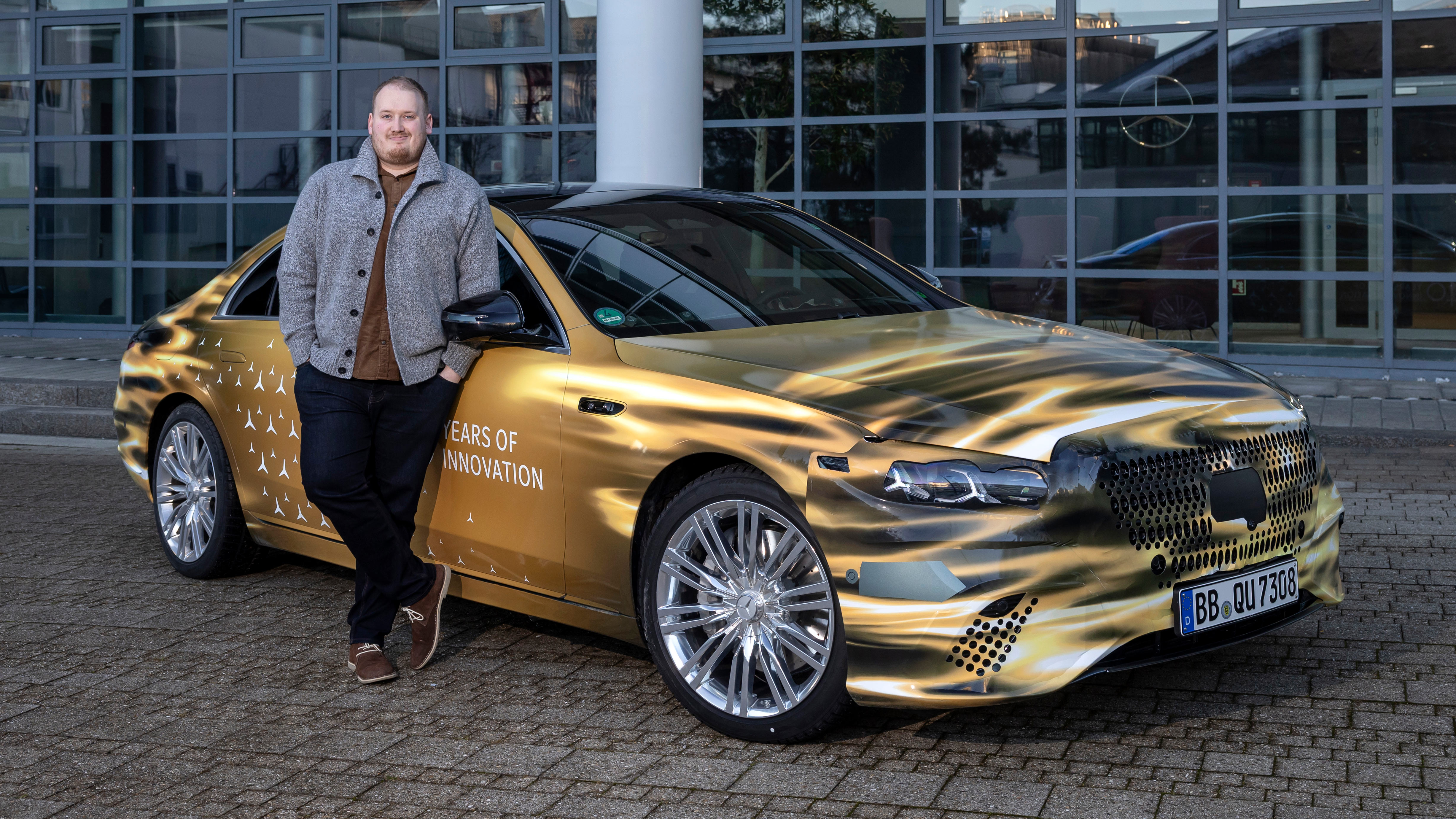 Ellis Hyde with the Mercedes S-Class