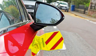 Sideguard on-street parking reflector