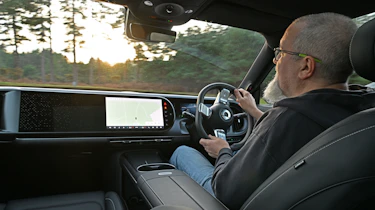 Smart #5 - front interior, car being driven by Auto Express senior road test editor Dean Gibson