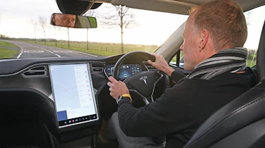 Tesla Model S - driving