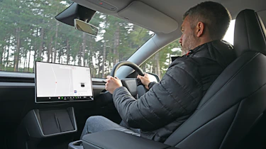 Tesla Model Y - driving