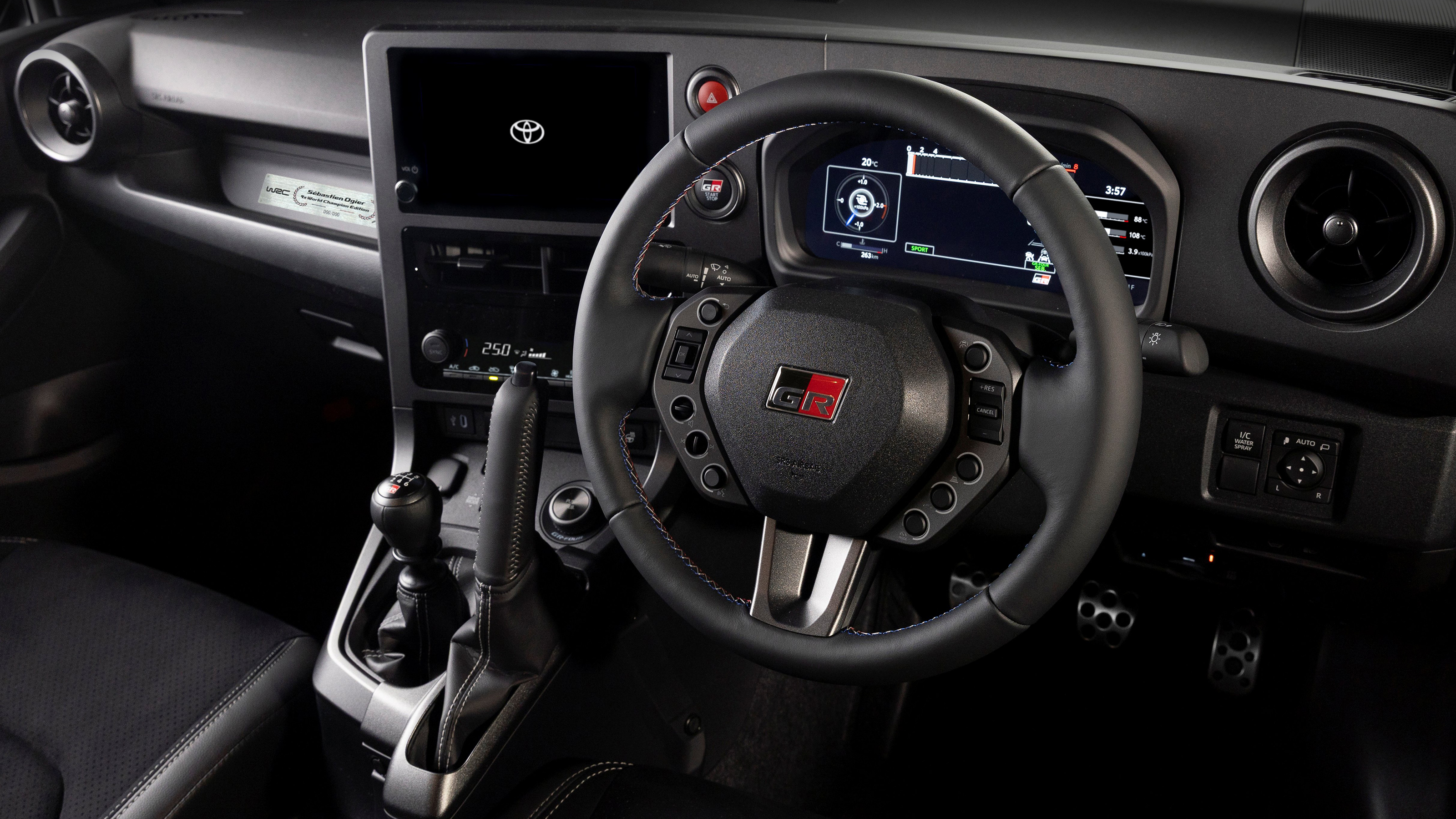 Toyota GR Yaris Sebastien Ogier - dashboard
