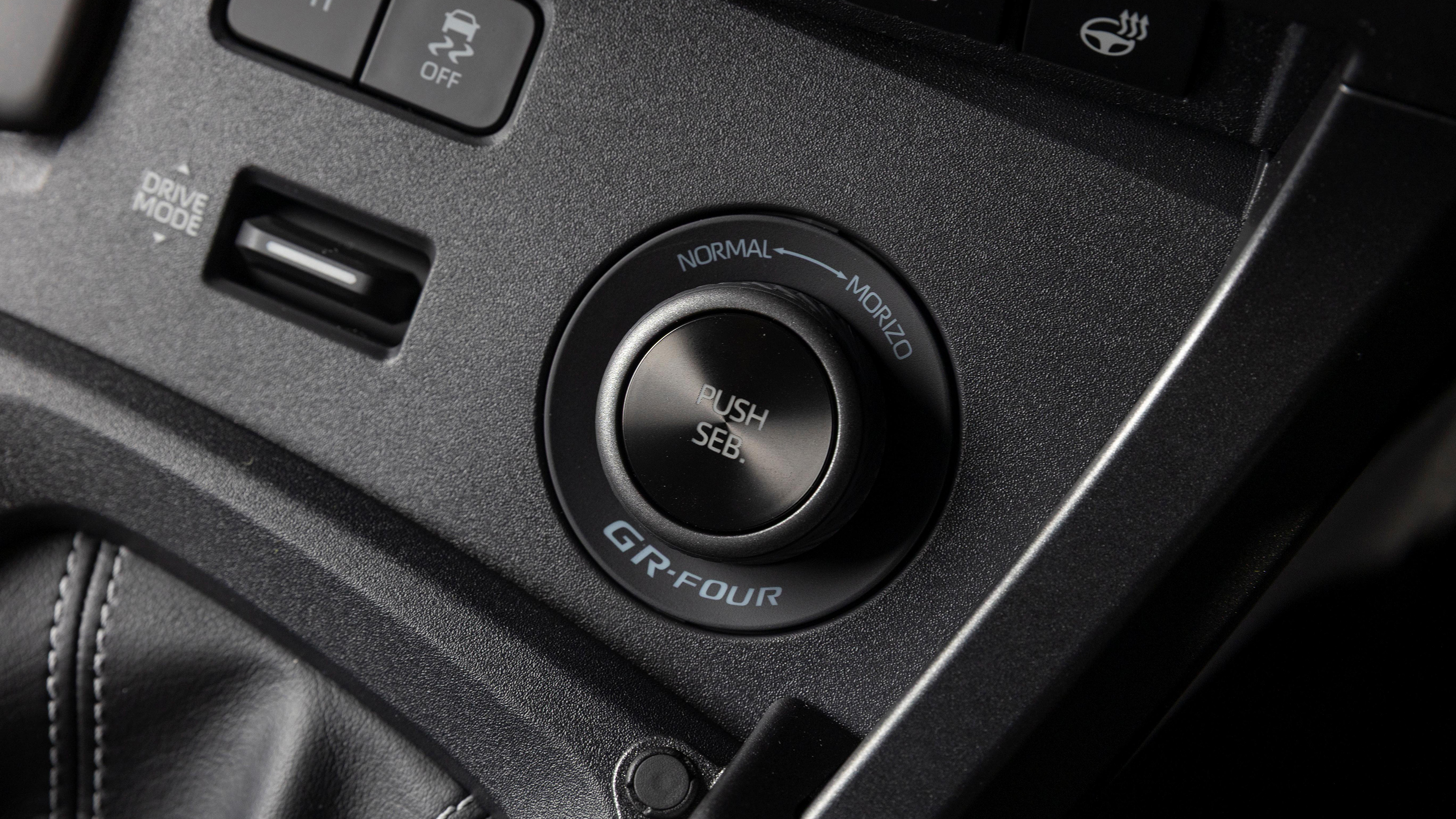 Toyota GR Yaris Sebastien Ogier - drive mode selector