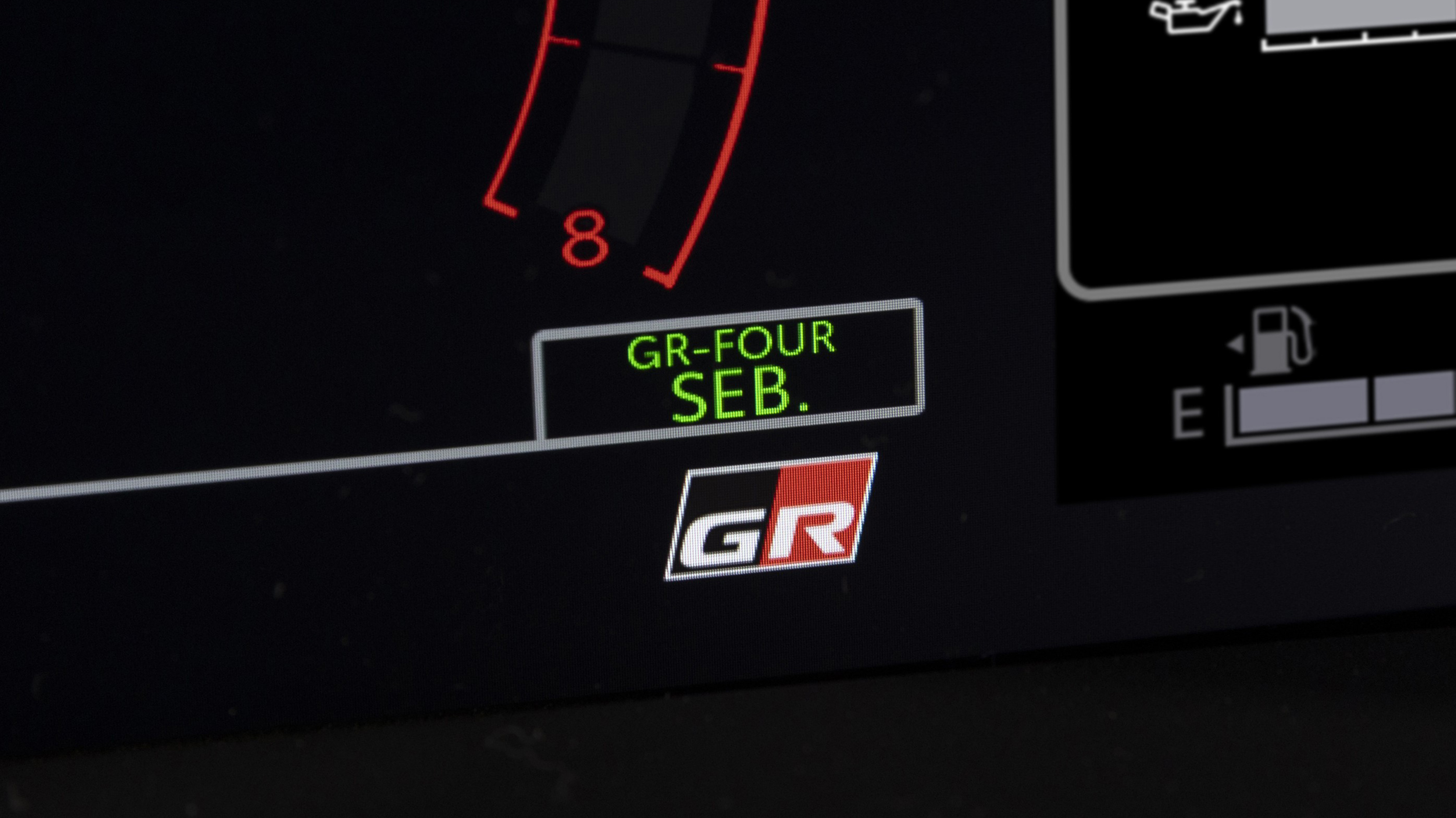 Toyota GR Yaris Sebastien Ogier - dashboard screen graphic