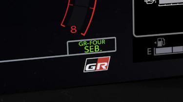 Toyota GR Yaris Sebastien Ogier - dashboard screen graphic