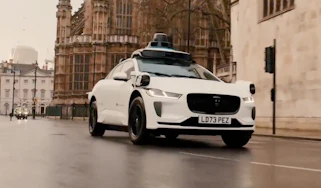 Waymo Jaguar - front 3/4