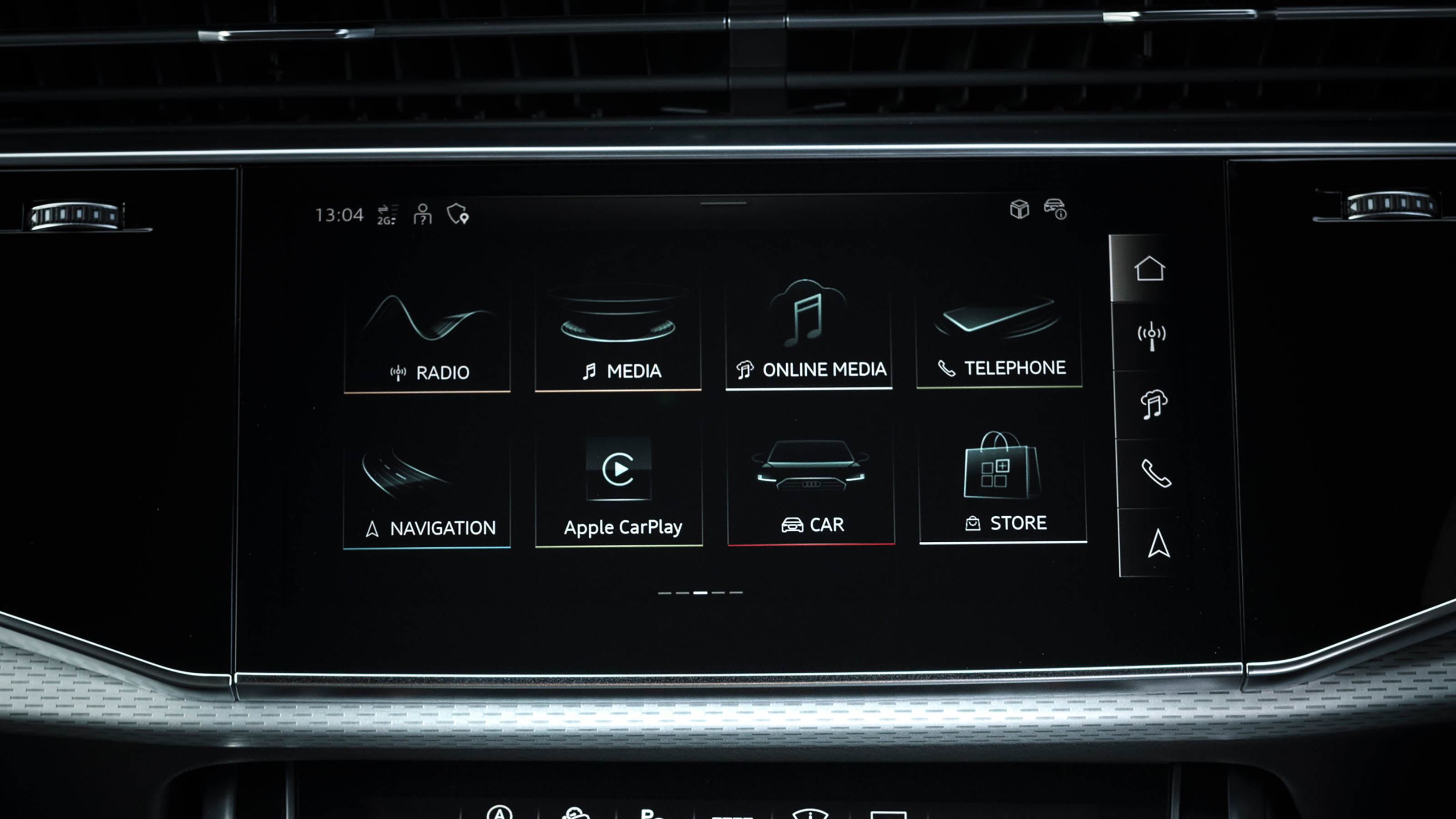 Audi Q8 - infotainment screen
