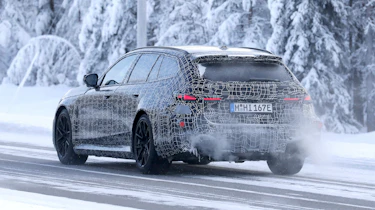 New BMW M5 Touring spy shot - rear