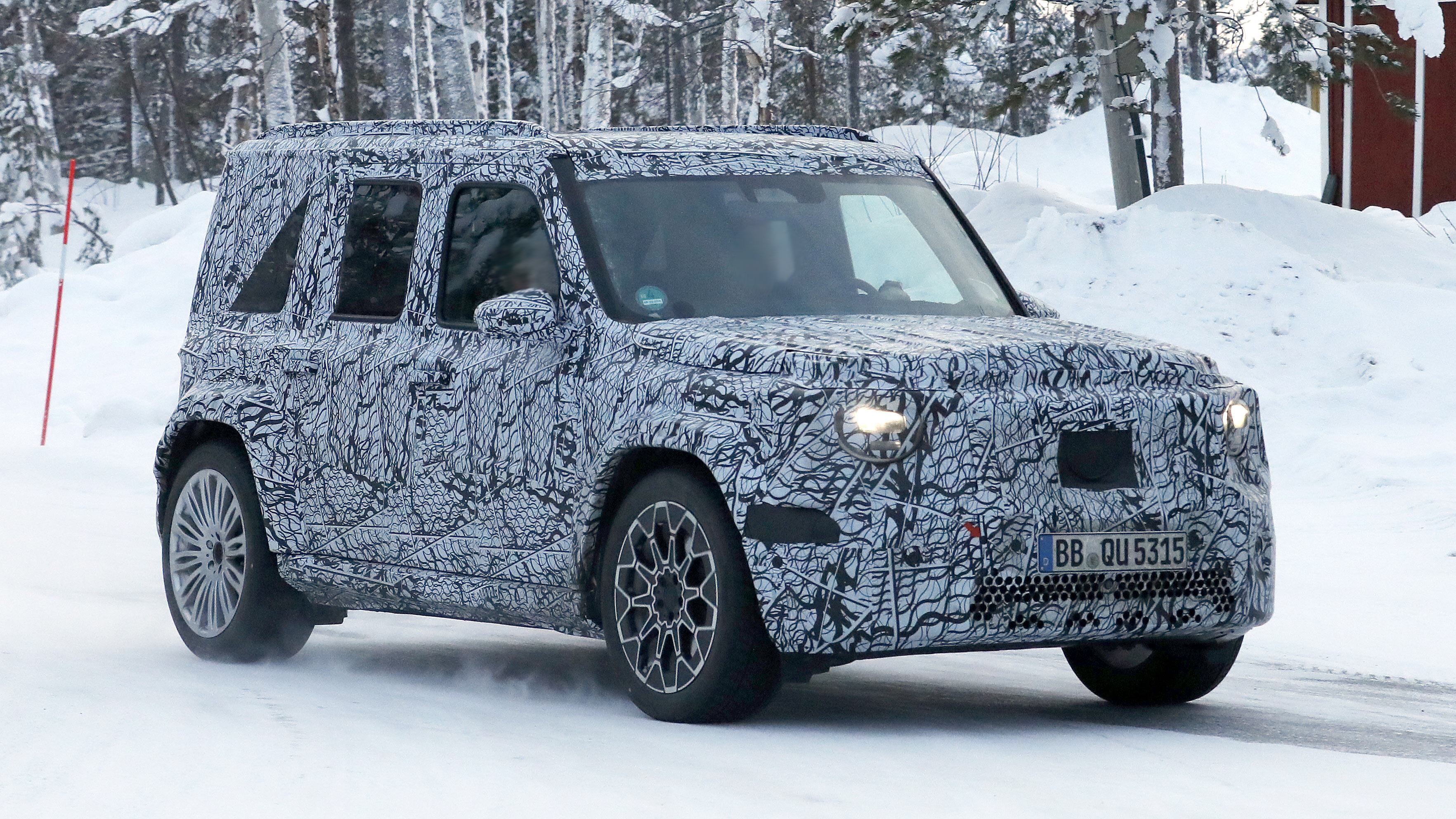 Baby Mercedes G-Class spyshot 2