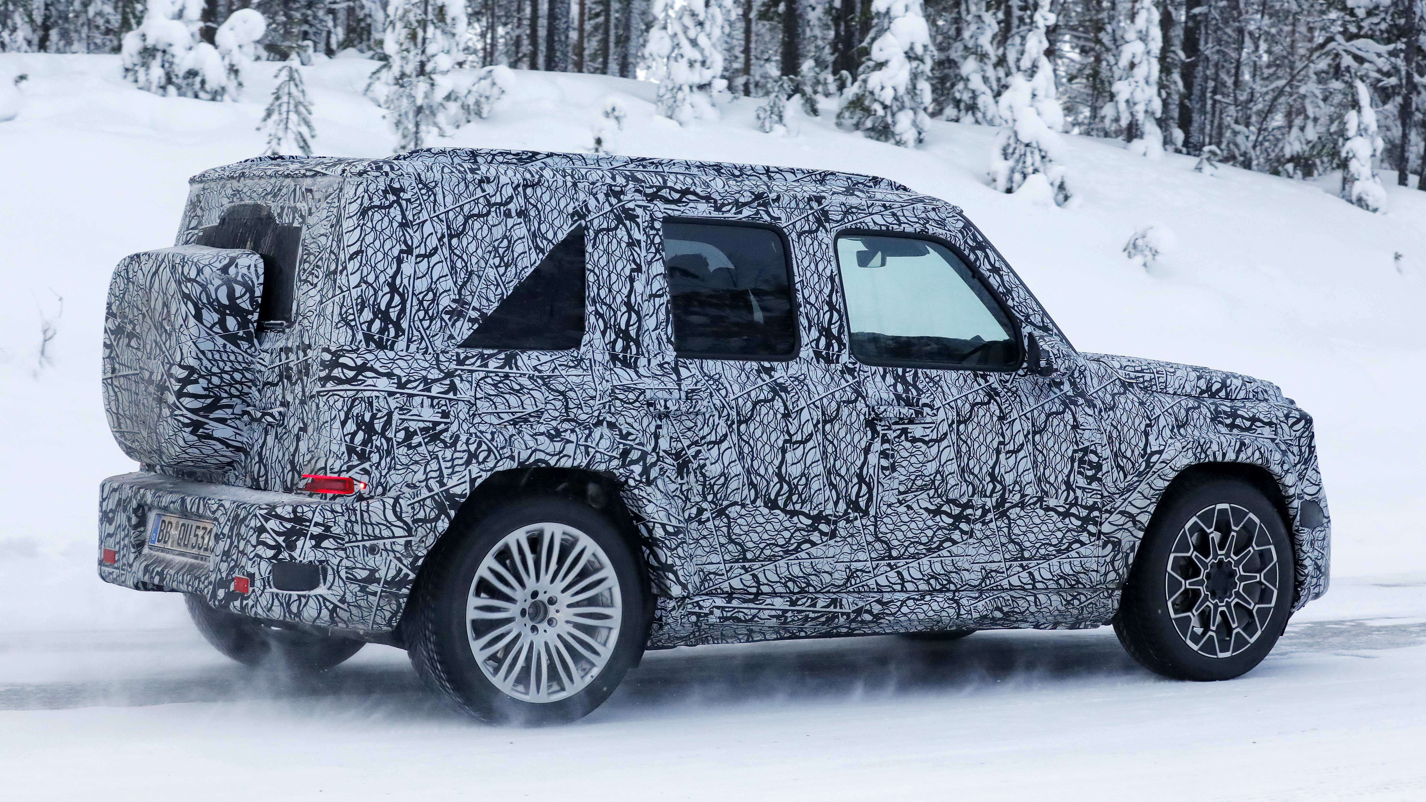 Baby Mercedes G-Class spyshot 4