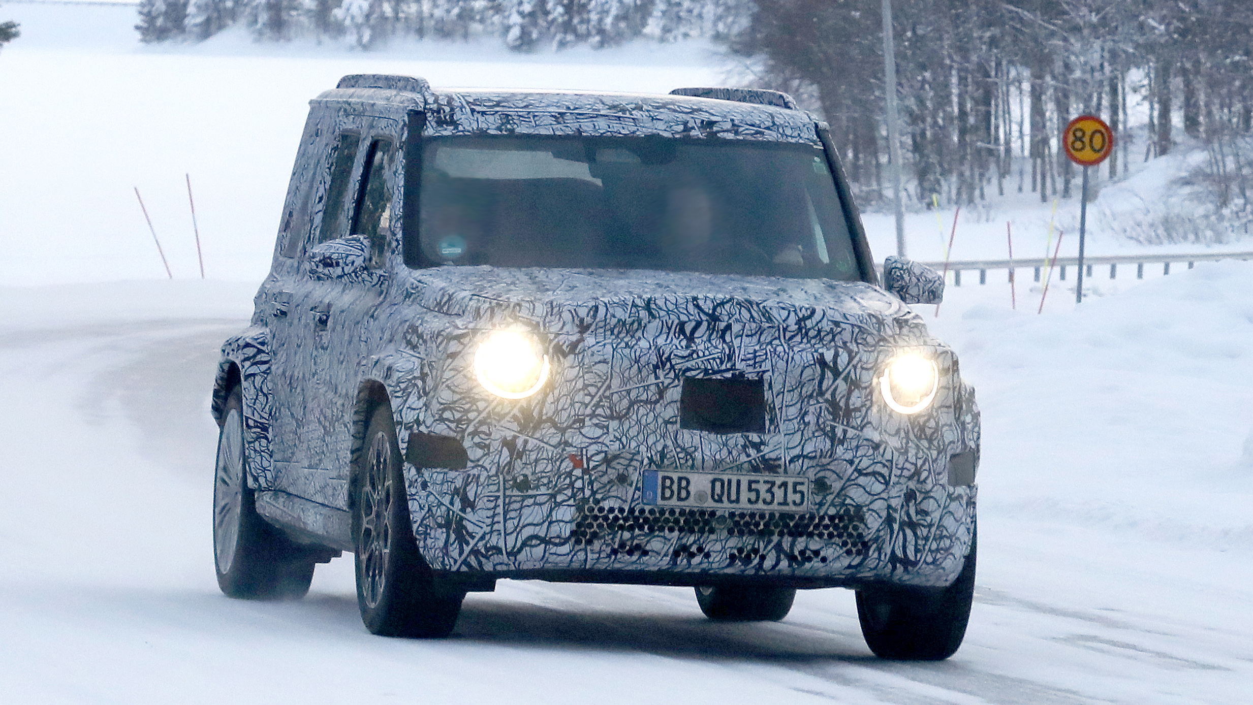 Baby Mercedes G-Class spyshot 1