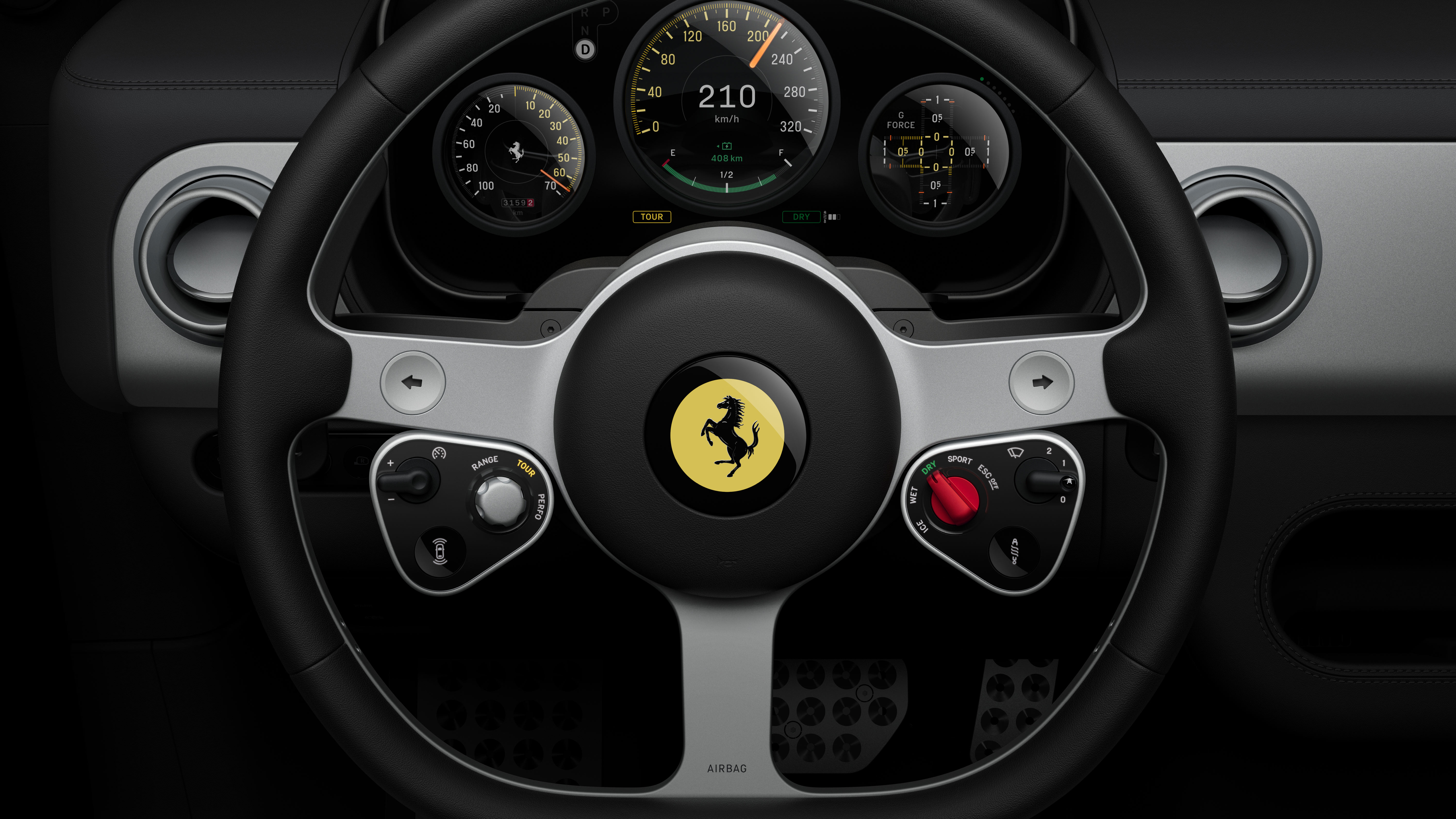 Ferrari Luce - steering wheel