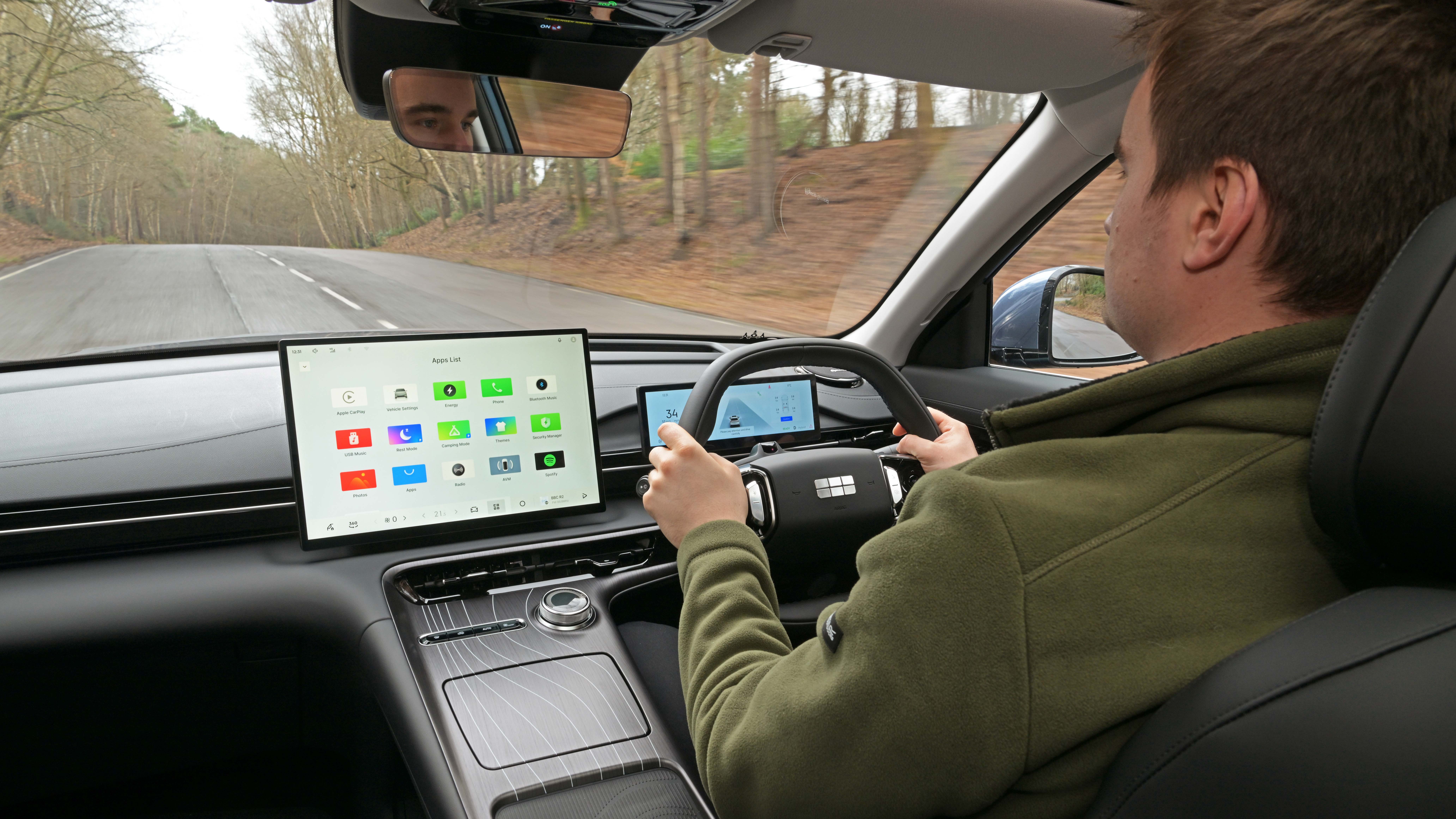 Alastair Crooks driving the Geely Starray