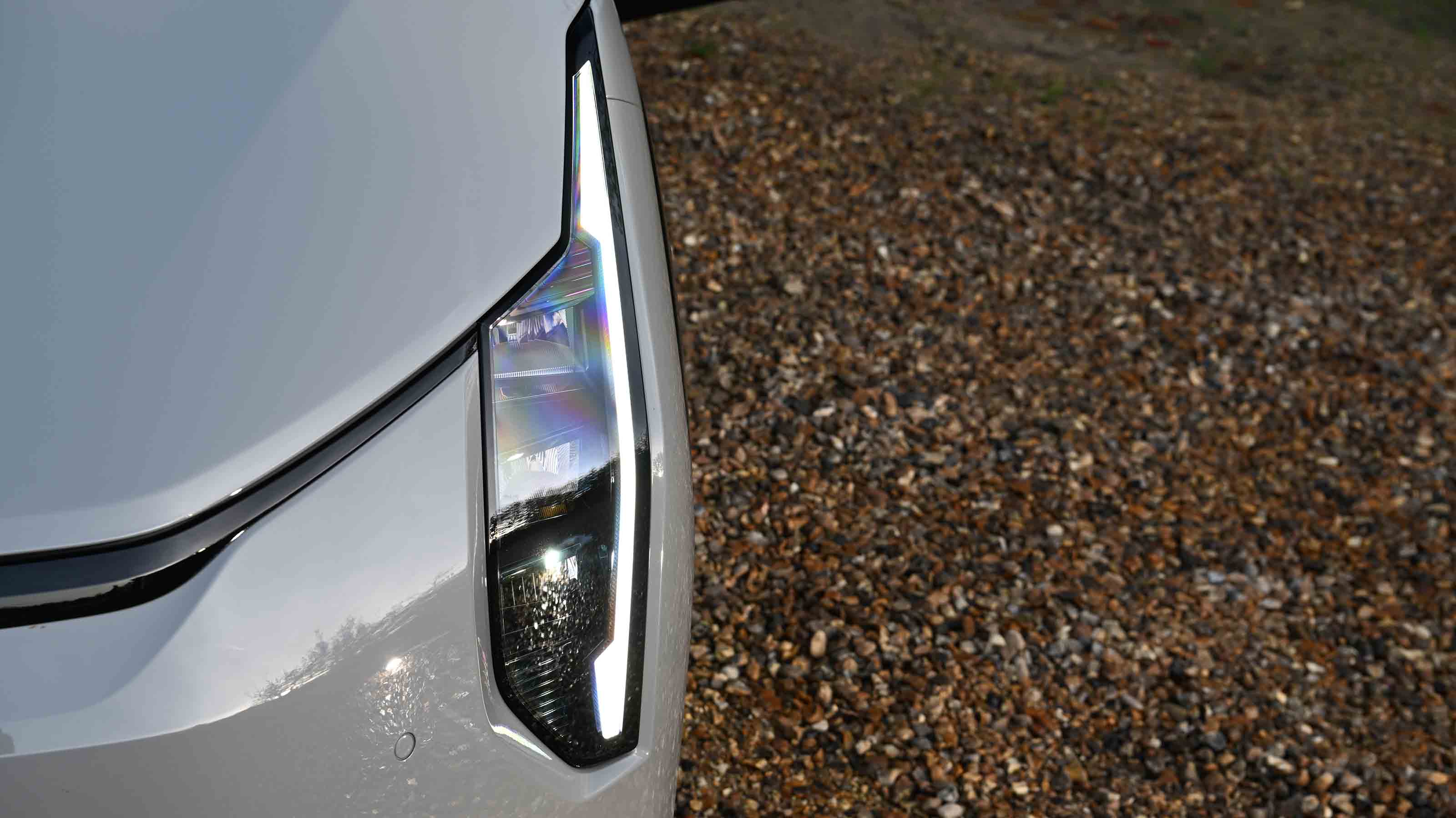 Kia EV4 - head light detail, front