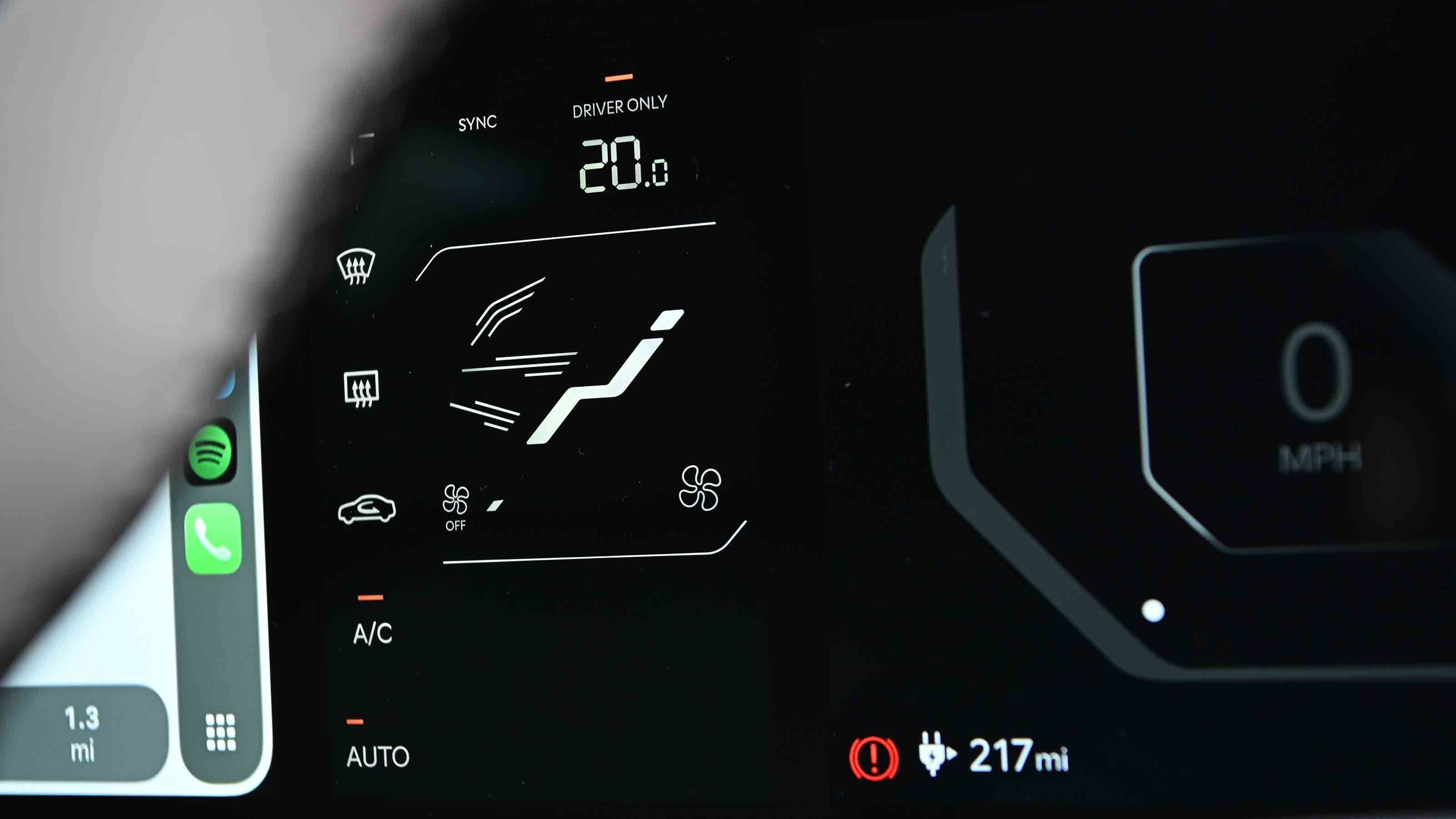 Kia EV4 - climate control display