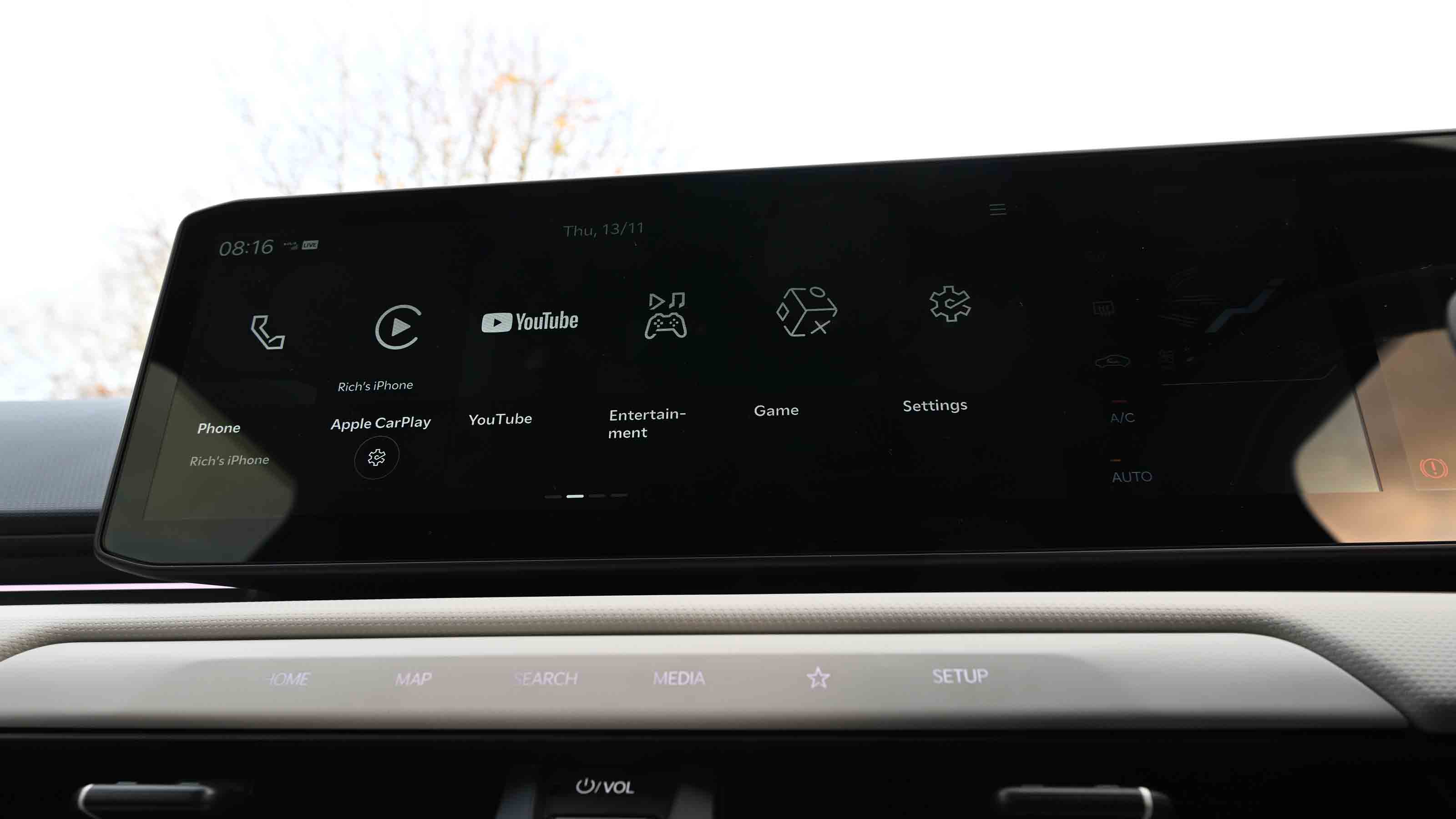 Kia EV4 - infotainment menu