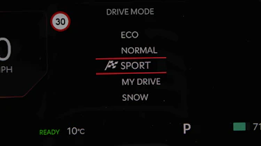 Kia EV5 - drive mode, driver's infotainment screen
